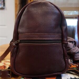Go Forth Goods Small Leather Backpack